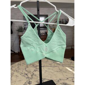 FP Movement by Free People Mint Green Strappy Sports Bra